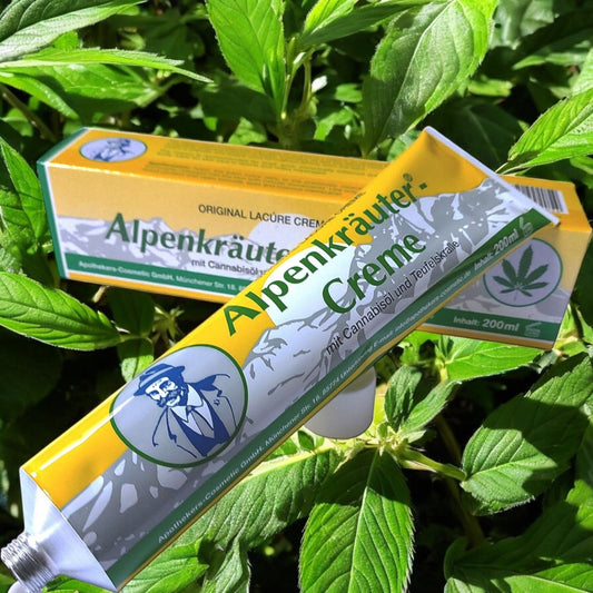 Alpenkräuter-Creme mit Cannabisöl und Teufelskralle 200 ml